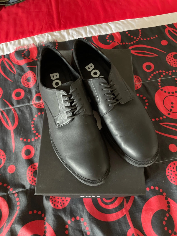 Black Hugo Boss Derby Shoes 1