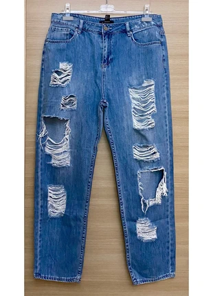 Jeans Strappati da Donna - Forever21, brand: Forever 21, condizioni: Ottime, taglia: XL / IT 46 / EU 42, €8.00, €9.10 include la Protezione acquisti