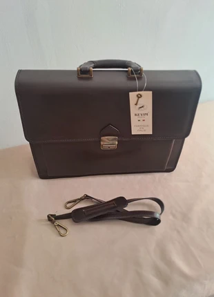 Sacoche / Cartable en cuir véritable – Made in Italy – Marron neuf, brand: Kevim, condition: Very good, €86.23, €91.24 includes Buyer Protection Pro