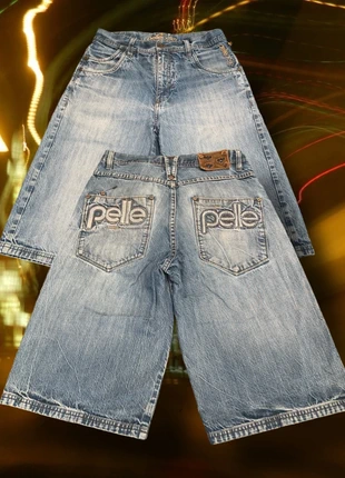 Vintage Baggy Pelle Pelle y2k Denim Short, marca: Pelle Pelle, estado: Muy bueno, tamaño: W31 | ES 41, 72,00 €, 76,30 € Protección al comprador incluida