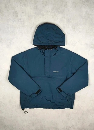 Veste / Imperméable Carhartt bleu foncé Windbreaker Pullover - Taille M homme, marke: Carhartt, zustand: Sehr gut, größe: M, 70,00 €, 74,20 € inklusive Vinted-Käuferschutz