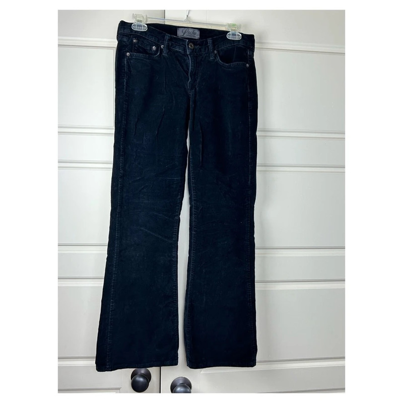 Lucky Brand Black Velvet Flare Pants 1