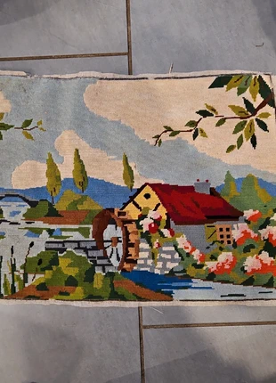 Canevas fini Paysage moulin à eau, marque: DMC, état: Bon état, 12,00 €, 13,30 € Protection acheteurs incluse