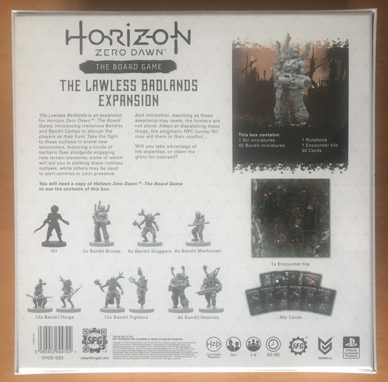 Horizon Zero Dawn The Board Game: The Lawless Badlands expansion - Steamforged Games - Nuovo - New 2