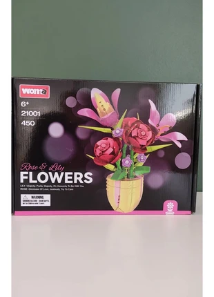 Bouquet de Fleurs en vase 450 pcs en Bloc de Construction Type Lego DIY LOisir Créatif Idée Cadeau, brand: LEGO, condition: Very good, size: 8 years / 128 cm, €20.00, €21.70 includes Buyer Protection Pro
