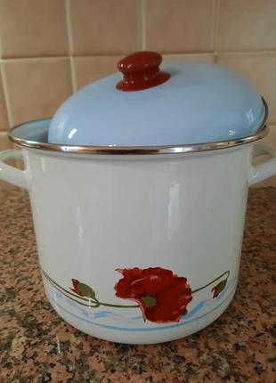 Beau faitout décor coquelicot, NEUF, état: Neuf sans étiquette, 24,00 €, 25,90 € Protection acheteurs incluse