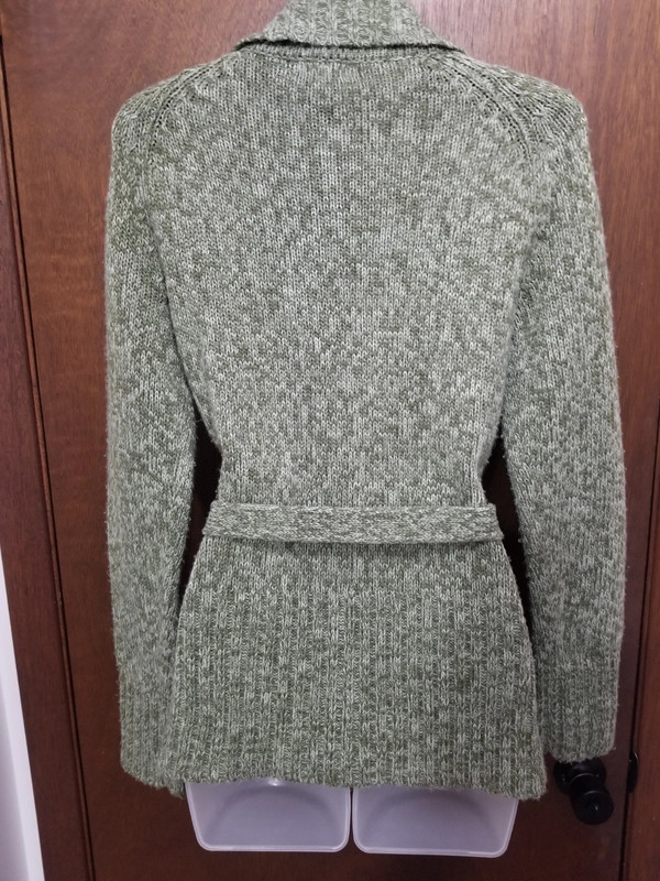 SO Olive Green Knit Cardigan Sweater 5