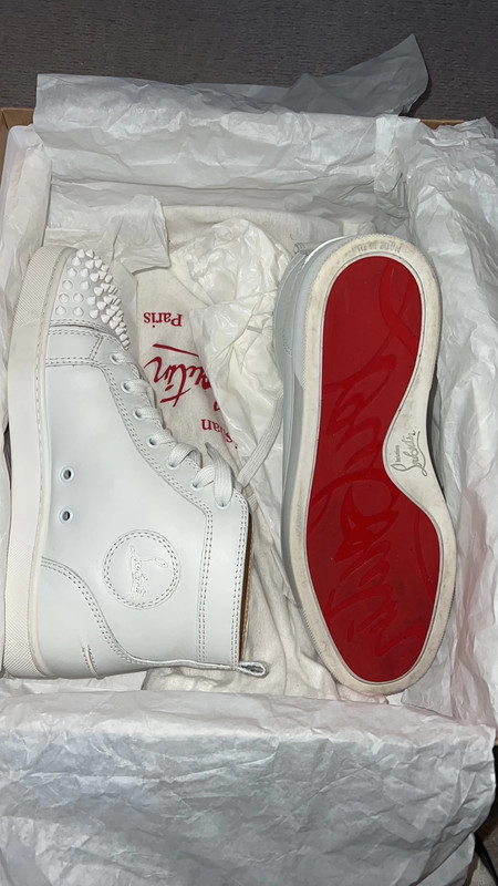 White Christian louboutin shoes Vinted