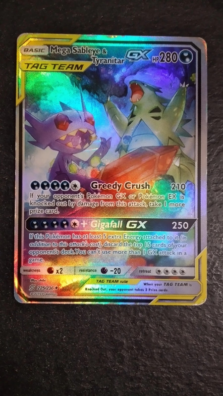 Carta Pokemon Mega Sableye E Tyranitar Gx