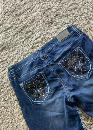 Jean Hydraulic Broderie Y2K coupe évasé taille L flare - 2000s femme style miss me B153, merk: Hydraulic, staat: Heel goed, maat: L / 40 / 12, € 25,00, € 26,95 inclusief Kopersbescherming Pro