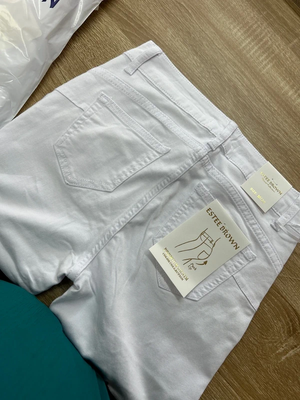 Jean femme jean slim push up blanc taille 38 taille M neuf - photo numéro 7