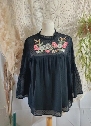 Blouse noir, état: Très bon état, taille: L / 40 / 12, 4,00 €, 4,90 € Protection acheteurs incluse