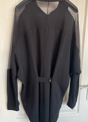 Chemisier noir oversize – Taille unique, détails en transparence, qualité au top, marca: Tendance, estado: Muy bueno, tamaño: Talla única, 3,00 €, 3,85 € Protección al comprador incluida