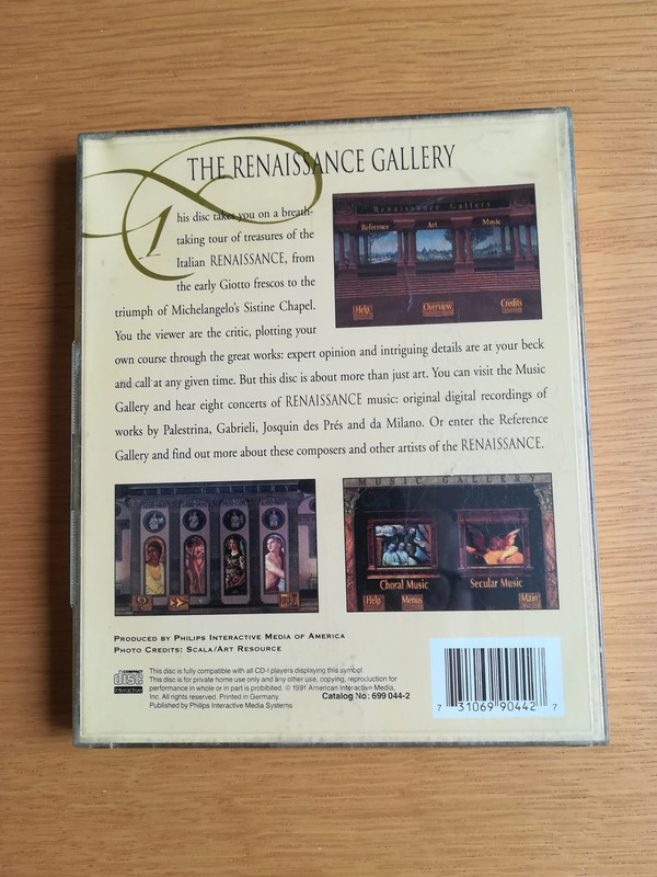 The Renaissance Gallery sur Philips CD-i 3