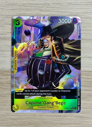 Carte Alt foil Capone « Gang » Bege OP04-100 One Piece PRB01 neuve, brand: OnePiece, condizioni: Ottime, €4.00, €4.90 include la Protezione acquisti