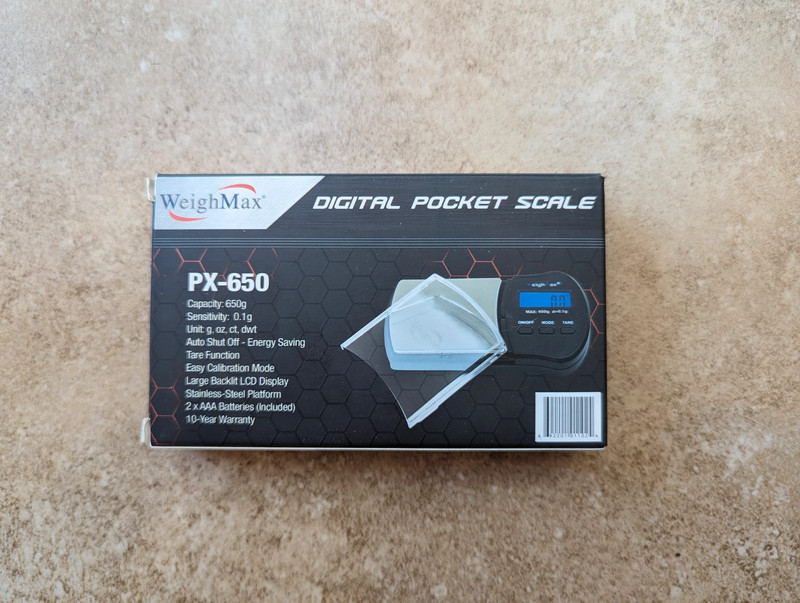 WeighMax Digital Pocket Scale W-PX650 Capacity 650g Sensitivity 0.1g Auto Shut off Brand New 4