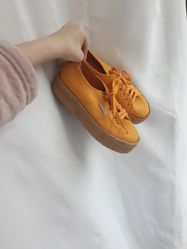 Superga 2025 plateau leder