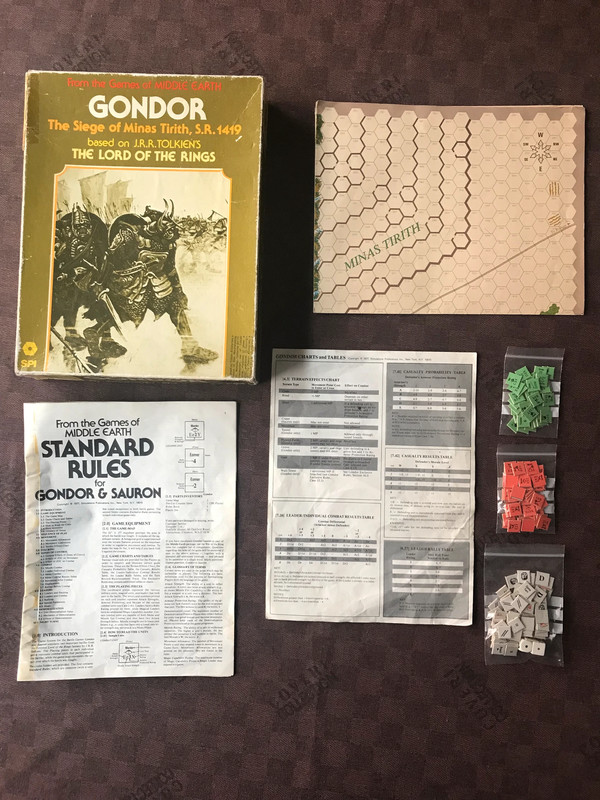 Gondor board game - Boxed - SPI - 1977 - The Lord of the Rings 2