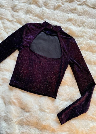 Top manches longues velour pailleté, marke: COQUETTE, zustand: Neu, größe: XS / 34 / 6, 7,00 €, 8,05 € inklusive Vinted-Käuferschutz