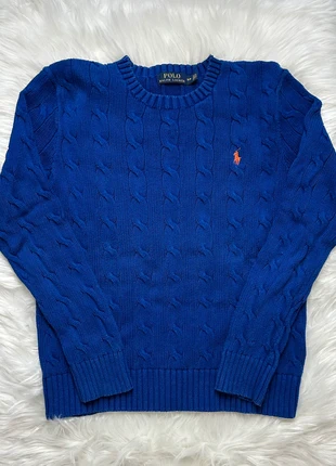 Pull torsadé Ralph Lauren bleu - Taille S, brand: Ralph Lauren, condition: Very good, size: S, €55.00, €58.45 includes Buyer Protection
