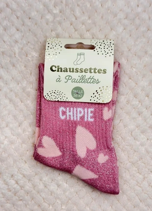 Chaussettes a paillettes Chipie coeur rose taille 36-42 femme mode tendance, brand: chaussettes à paillettes, condizioni: Ottime, taglia: Taglia unica, €5.00, €5.95 include la Protezione acquisti Pro