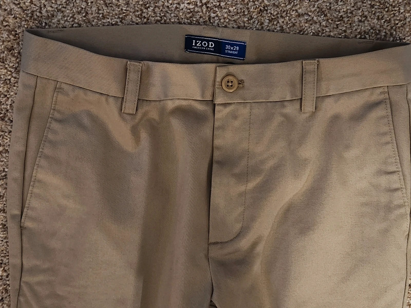 Men's Izod 30/29 Khaki Pants 3