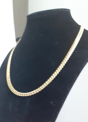 collier chaine en argent 925 plaqué or rose 18 k longueur 50 cm, marque: Made In Italy, état: Neuf sans étiquette, 12,00 €, 13,30 € Protection acheteurs incluse