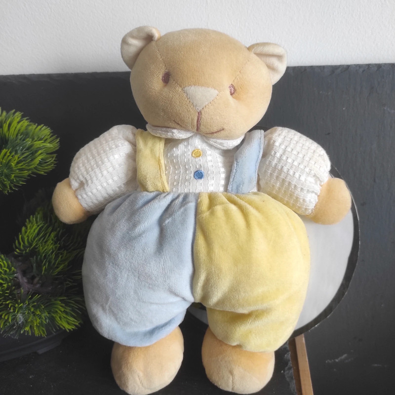 Peluche ours bleu hotsell