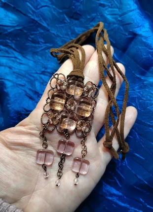 Collana pendente Avon vetro rosa e rame, marque: Vintage Love, état: Très bon état, 8,00 €, 9,10 € Protection acheteurs incluse