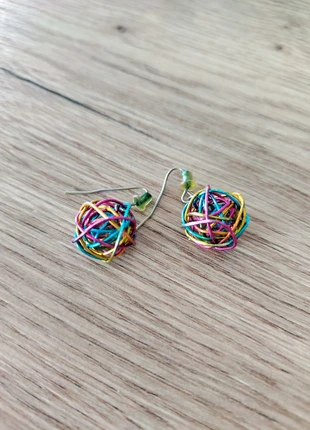 Boucles d'oreilles style pelote emmelée, marke: Fantaisie, zustand: Gut, 1,00 €, 1,75 € inklusive Vinted-Käuferschutz