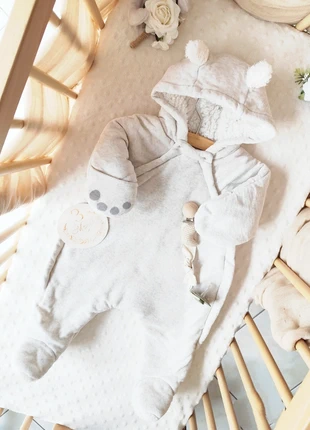 Combipilote à capuche ourson velours mixte 3 mois petit bateau, brand: Petit Bateau, condizioni: Ottime, taglia: 3-6 mesi / 62 cm, €34.99, €37.44 include la Protezione acquisti Pro