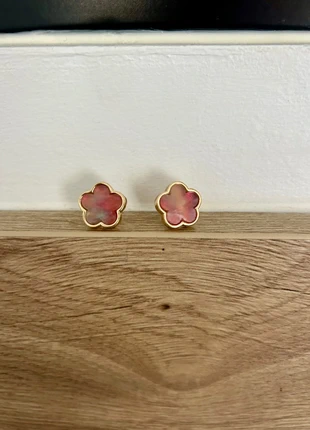 Boucles d’oreilles fleurs dorées et rose irisées, marke: La Boutique, zustand: Sehr gut, 4,50 €, 5,43 € inklusive Vinted-Käuferschutz