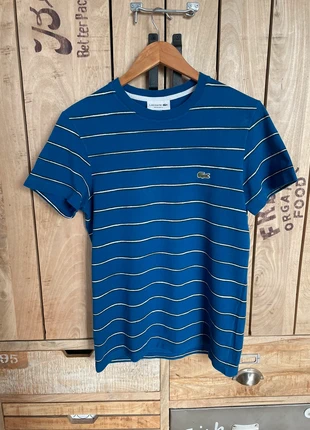 T shirt Lacoste bleu homme rayures, marca: Lacoste, estado: Muito bom, tamanho: S, €19.00, €20.65 inclui Proteção do Comprador