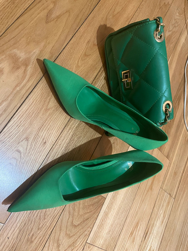 Bolso y zapatos verdes zara Vinted