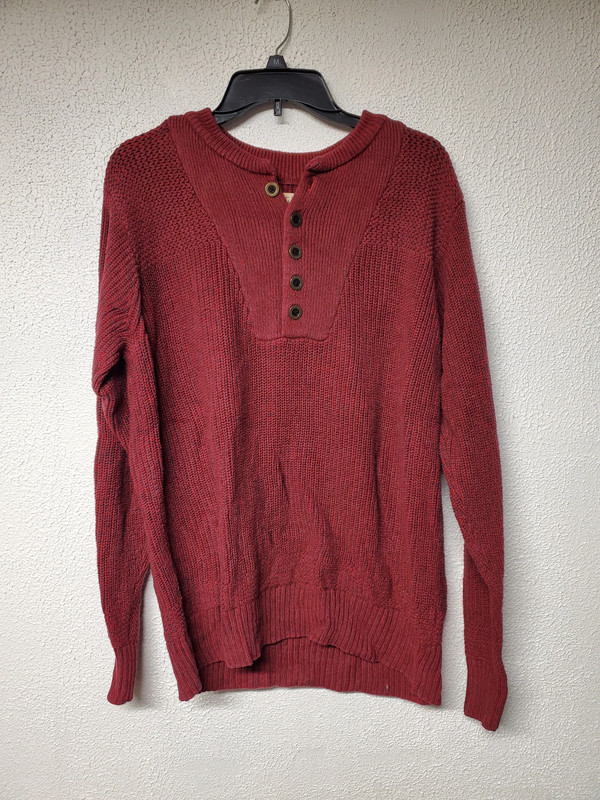 Shirt - Men - Long Sleeve - Red Head Brand Co. - Size Medium - Burgundy 1