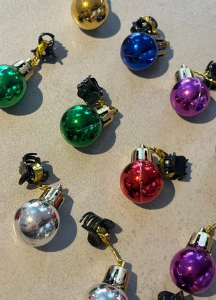 Ensemble de petites boules de Noël X 12 , barrettes pour barbe drôle, marca: Noël, estado: Muito bom, €3.00, €3.85 inclui Proteção do Comprador