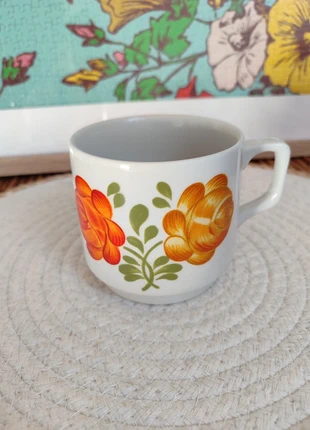 Grande tasse à café vintage tognana fleurs oranges, brand: Tognana, condition: Very good, €5.00, €5.95 includes Buyer Protection Pro