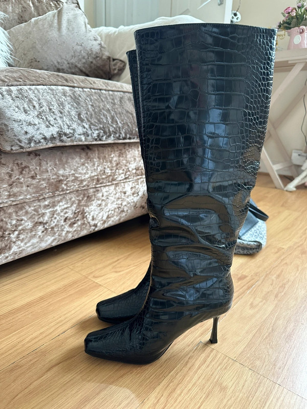 Crocodile over the knee boots hotsell
