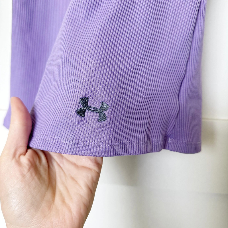 Under Armour Heatgear Fitted Purple Tank 2