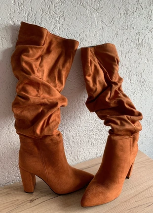 Bottes camelle suédine, estado: Novo sem etiquetas, tamanho: 38, €25.00, €26.95 inclui Proteção do Comprador