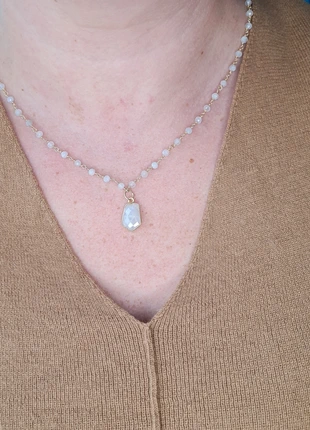 Collier plaqué or et Pierres de Lune 🌙 neuf , marca: tsypora, estado: Muy bueno, 39,00 €, 41,65 € Protección al comprador Pro incluida