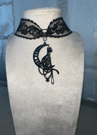Choker luna/ gatto, marca: COQUETTE, estado: Muy bueno, 7,00 €, 8,05 € Protección al comprador incluida