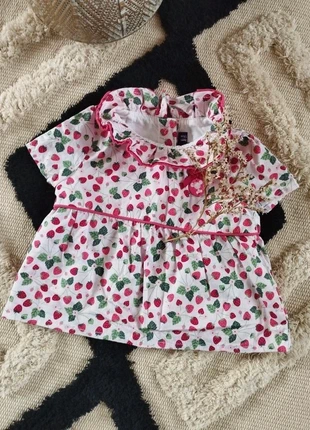 Blouse motif fraises sergent major , brand: Sergent Major, condition: Very good, size: 1-3 months / 56 cm, €4.00, €4.90 includes Buyer Protection