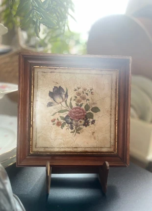 Ingelijste afdruk Wildbloemen op tegeltje, merk: SHABBY, staat: Veelgebruikt, € 9,50, € 10,68 inclusief Kopersbescherming