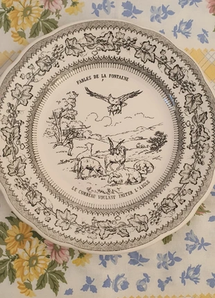 Gien assiette. Fables De La Fontaine., merk: Gien, staat: Heel goed, € 12,00, € 13,30 inclusief Kopersbescherming