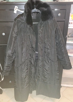 Veste longue noir à capuche, marca: Spatial, estado: Bom, tamanho: XXL / 44 / 16, €14.00, €15.40 inclui Proteção do Comprador