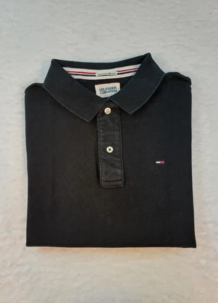 Polo Tommy Hilfiger noir homme M coupe droite logo discret col classique en coton, marque: Tommy Hilfiger, état: Très bon état, taille: M, 18,00 €, 19,60 € Protection acheteurs incluse