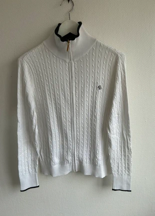 Pull Torsadé Ralph Lauren Blanc 📏 L, merk: Ralph Lauren, staat: Goed, maat: L / 40 / 12, € 25,00, € 26,95 inclusief Kopersbescherming Pro