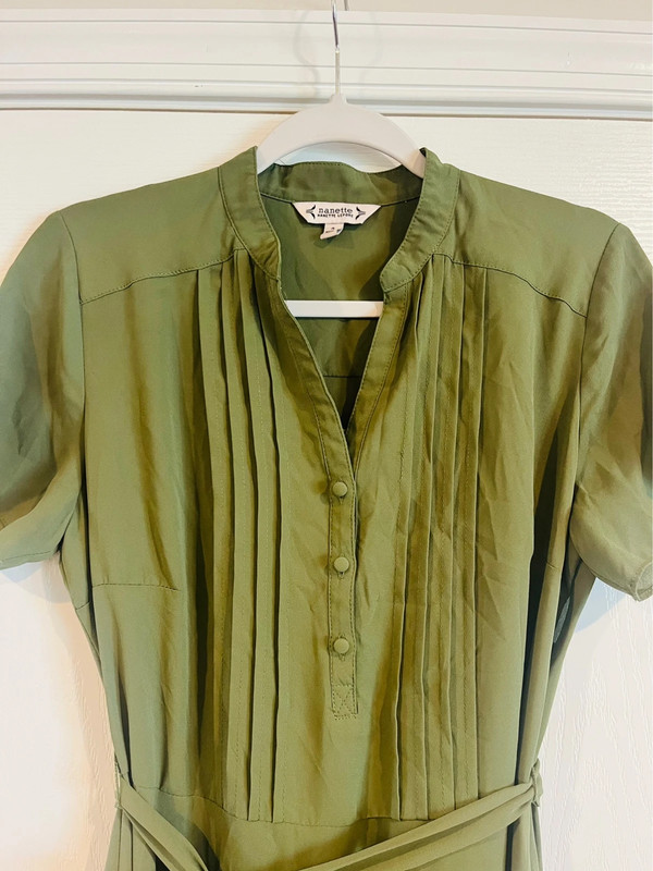 Nanette Women’s Army Green Midi Dress, Size 4 2