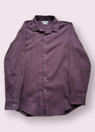 Zara Burgundy Slim Fit Shirt Size - Large, brand: Zara, condition: Very good, size: L, €19.99, €21.69 includes Buyer Protection